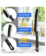 6Pcs Crevice Cleaning Brush 6 Extra Hooks, Multifunctional Cleaning Tool for Home & Kitchen,Heavy-Duty Deep Cleaning Gaps