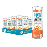 BUBBL'R orange dream freez'r, Antioxidant Sparkling Water with Natural Caffeine, 0g Sugar, Gluten Free, All Natural Flavors, 12 Fl Oz Cans, 12 Count