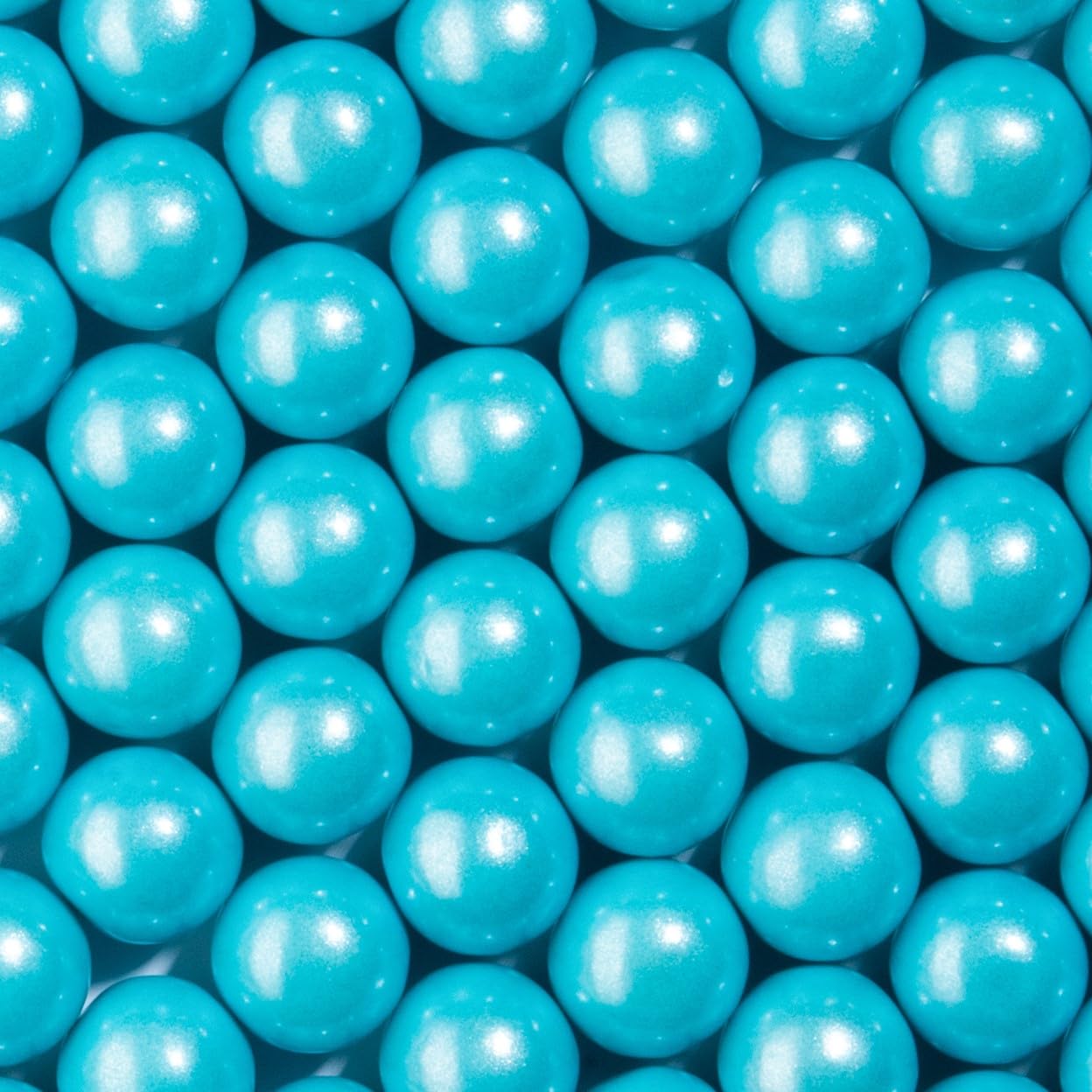 Candy Envy - Shimmer Light Blue Gumballs - 1 Inch - Approximately 113 Gumballs Per 2lb Bag - Bulk Light Blue Candy - North American Made & Kosher