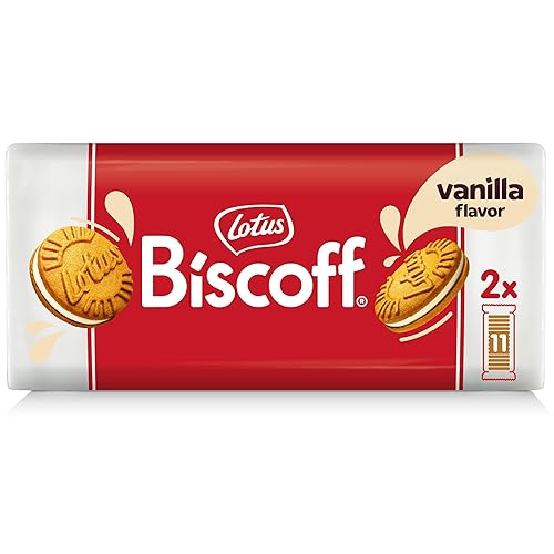 Lotus Biscoff Sandwich Cookies, Vanilla, 22 Cookies per pack, 7.76 Ounce