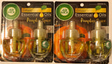 Air Wick Scented Oil Refills - Limited Edition - Pumpkin Spice - 2 Count Oil Refills Per Package - Pack of 2 Packages