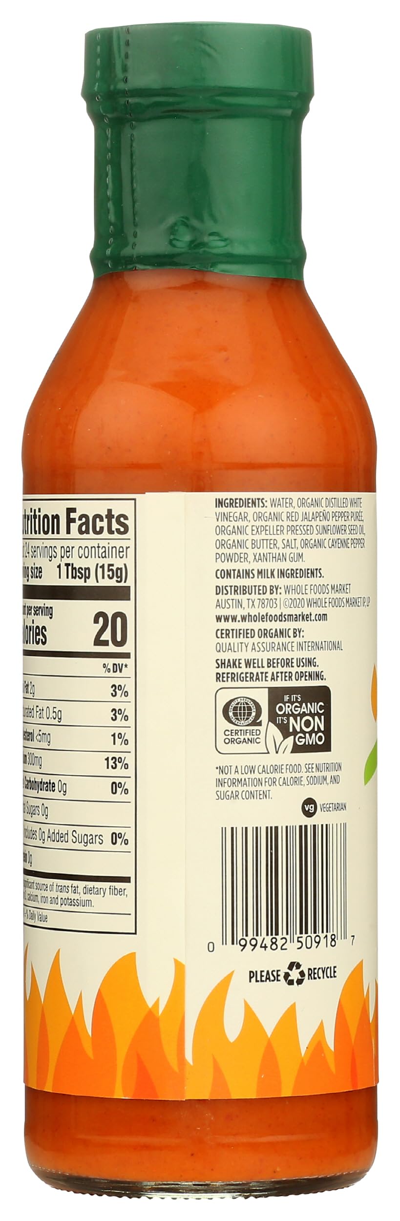 365 by Whole Foods Market Organic Buffalo Wing Sauce Medium, 12.5 Ounce