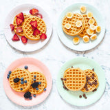 Kidfresh Chocolate Chip Waffles, Made with Hidden Veggies and No Artificial Ingredients, Frozen Kid's Meal, 10oz (9-Pack)