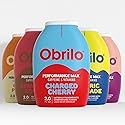 Obrilo Performance Energy Dye Free Water Enhancer - Taurine + Vitamin Complex + Ginseng + Guarana Seed, 2.0 Fl. Oz. x 5 Bottles (Variety 5 Pack)