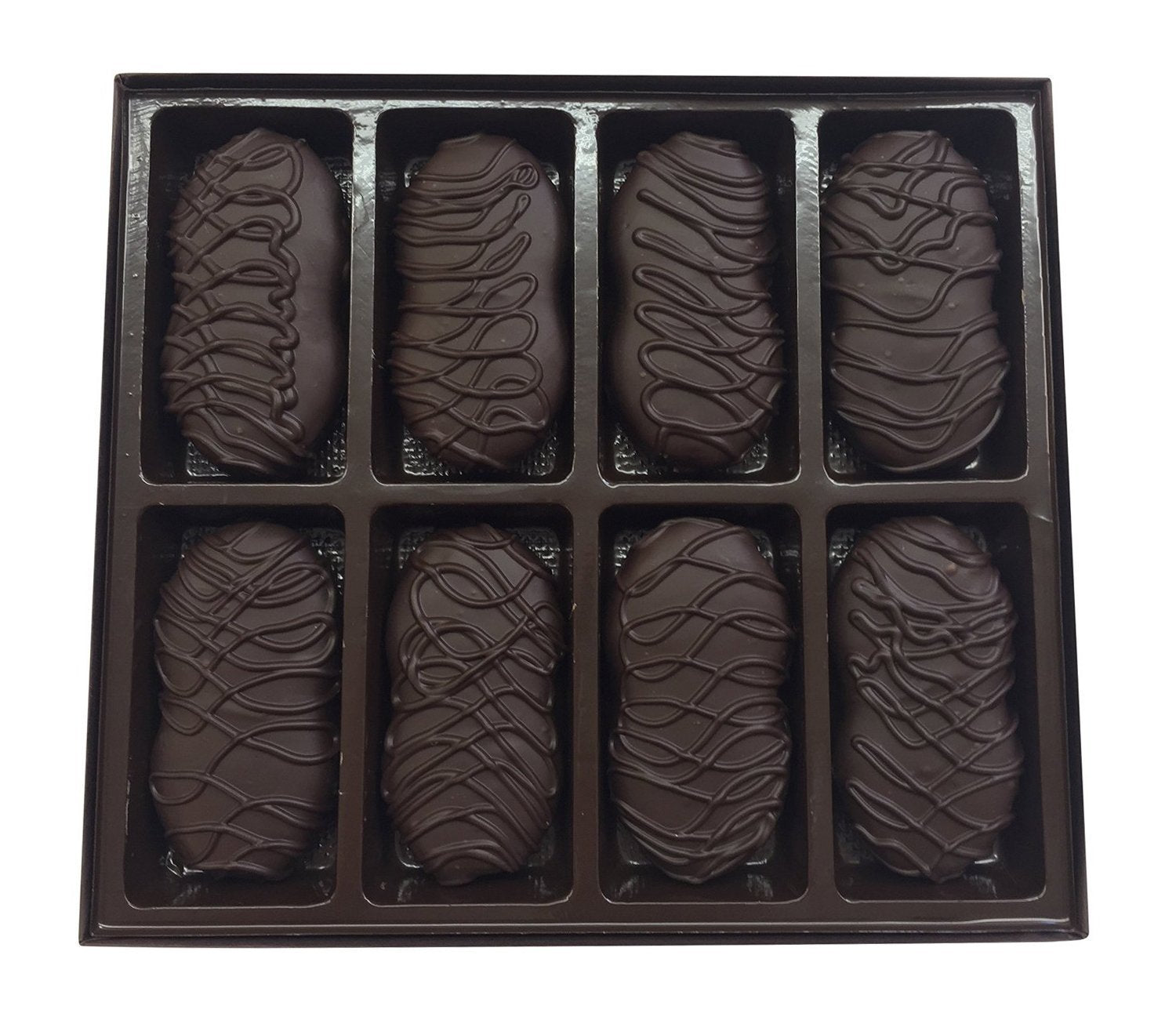 Philadelphia Candies Dark Chocolate Covered Nutter Butter Cookies, 8 Ounce Gift Box