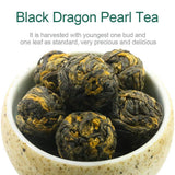 FullChea - Black Dragon Pearl Tea - Special Yunnan Black Tea - Loose Leaf Tea - Medium Caffeine - Mild Flavor Mellow Tastes - 4oz / 113g