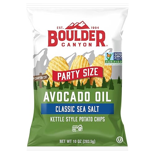 BOULDER CANYON Avocado Oil Classic Sea Salt Kettle Style Potato Chips, 10 OZ
