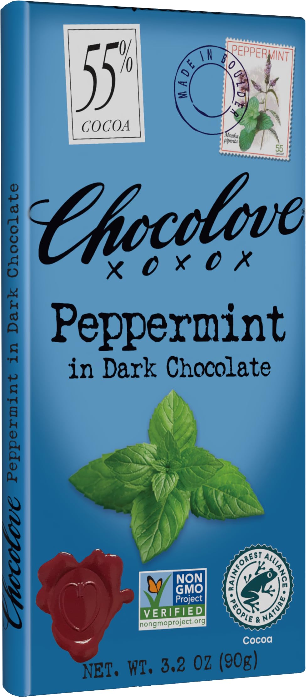 Chocolove Peppermint in Dark Chocolate, 3.2 oz
