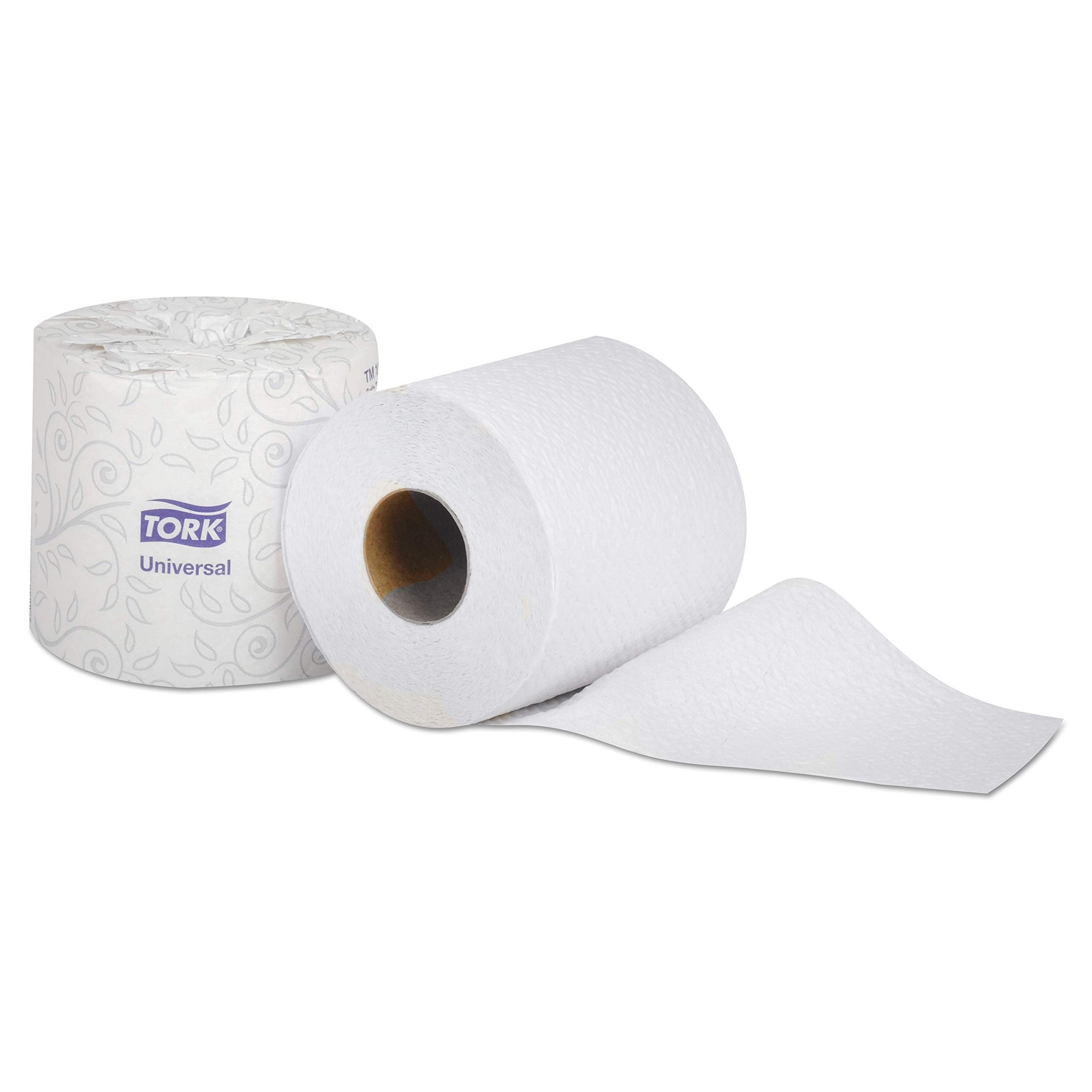 Tork Bath Tissue Roll Universal 2-ply For everyday use at home Biodegradable 4.375x3.75", 500 sheets/roll, 96 rolls/case