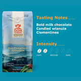 Don Chema San Francisco Selection - Gourmet Honduran Light Roast Coffee - Whole Bean - Notes of Milk Chocolate, Candied Walnut & Clementines - Smooth