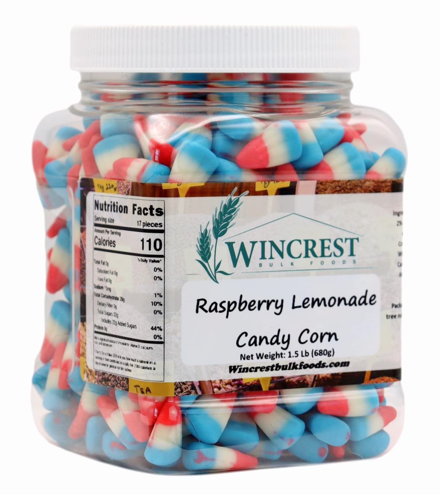 Raspberry Lemonade Candy Corn - 1.5 Lb Tub