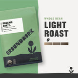 Groundwork Coffee Co Organic Brazil Whole Bean Coffee, 12 OZ