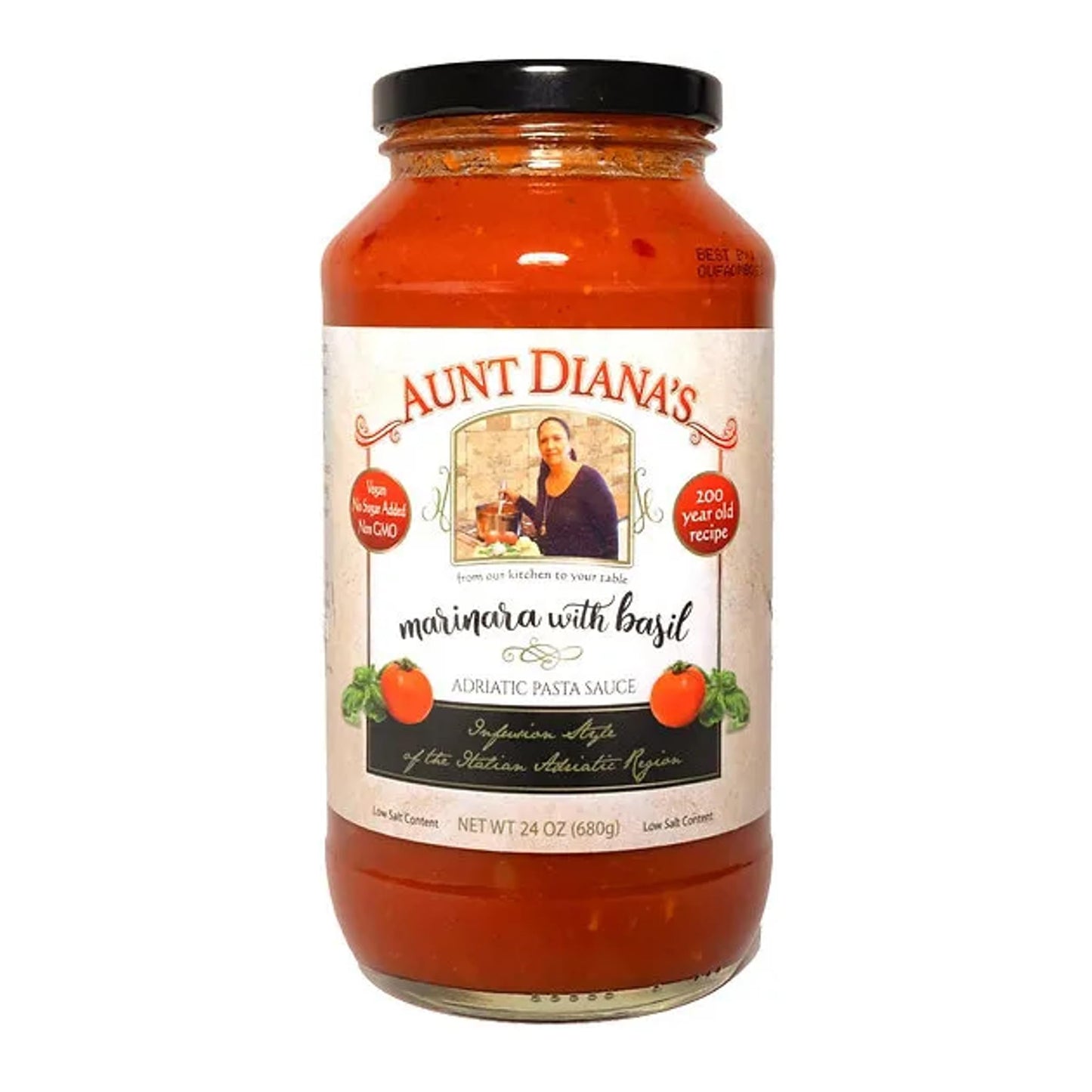 Aunt Dianas Pasta Sauce Marinara with Basil