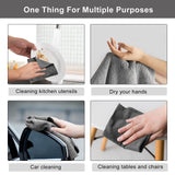 Top-spring Microfiber Cleaning Cloth, 12 "x12 Ultra Absorbent Dish Cloths Dry Dish Rags, Washing Cloths with Scrub Side, Microfiber Towel for Cars