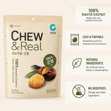 Roasted Chestnut Chews | Single Ingredient | 80g Ready to Eat Snack | Peeled Whole Chestnuts | Pantry Snack, Lunch Box Treat, Hiking, Office, Dessert