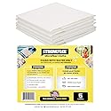 StreakFree Microfiber Glass Cleaning Cloths - 5 Pack 16x16 Lint Free Window & Mirror Cloths - Just Add Water, No Chemicals, Streak-Free Shine