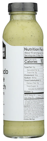 Gotham Greens Avocado Lime Ranch Dressing, 10 FZ