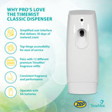 TimeMist Classic Metered Aerosol Fragrance Dispenser 1047717 (1 Unit) Great for Bathroom, Locker Room, Breakroom and Washroom