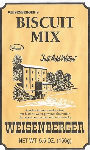 Weisenberger Biscuit Mix - Southern Style Buttermilk Biscuit Mix - Made From Non-GMO Soft Red Wheat - Traditional Old Fashioned Recipe - 5.5 Oz, Pack of 12