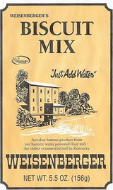 Weisenberger Biscuit Mix - Southern Style Buttermilk Biscuit Mix - Made From Non-GMO Soft Red Wheat - Traditional Old Fashioned Recipe - 5.5 Oz, Pack of 12