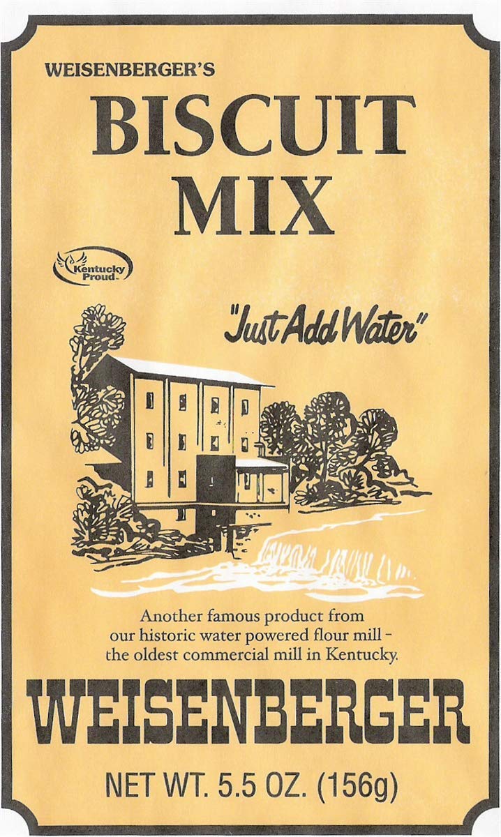 Weisenberger Biscuit Mix - Southern Style Buttermilk Biscuit Mix - Made From Non-GMO Soft Red Wheat - Traditional Old Fashioned Recipe - 5.5 Oz, Pack of 12