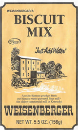 Weisenberger Biscuit Mix - Southern Style Buttermilk Biscuit Mix - Made From Non-GMO Soft Red Wheat - Traditional Old Fashioned Recipe - 5.5 Oz, Pack of 12