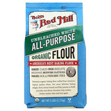 Bob's Red Mill Flour White Unbleached Organic, 5-Pound (Pack of 4)