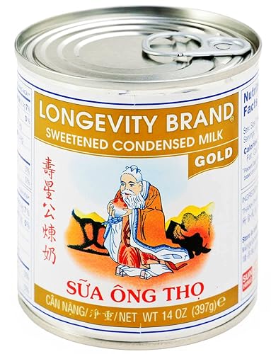 ????? Longevity Sweetened Condensed Milk, Gold, 14-oz (Pack of 4)