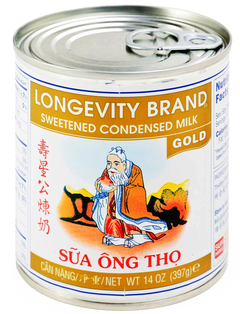 ????? Longevity Sweetened Condensed Milk, Gold, 14-oz (Pack of 4)