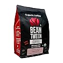 Beantween Coffee: Premium Organic DARK ROAST Ground (12oz) of 100% Arabica Coffee - Low Acid, MOLD-FREE, Certified Organic, Kosher, Single Origin