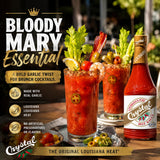 Crystal Louisiana's Pure Hot Sauce with Garlic, 12 Ounce, Aged Cayenne Peppers, Medium Heat, Flavor Gumbo to Bloody Mary's