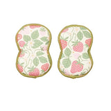 Bright Habits Sponge Set in Hens Pink - Set of 2 Super Absorbent Washable Reusable Cleaning Sponges Made from Recycled Materials, Durable Eco Friendly