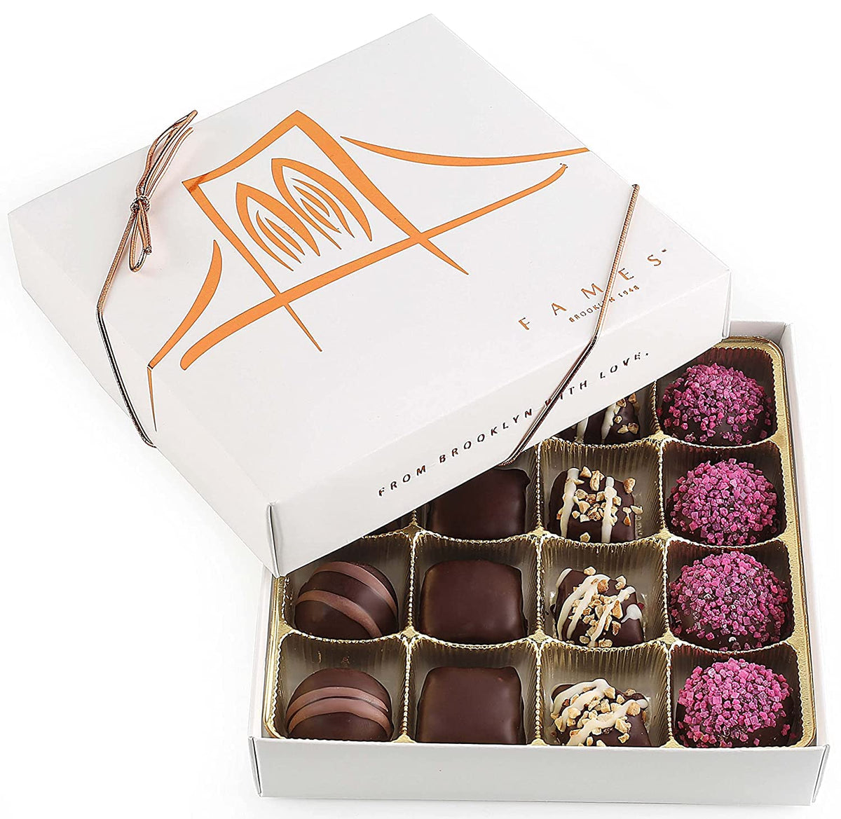 Kosher Chocolate Candy Gift Assortment - Sweet Dark Chocolate Assorted Gourmet Chocolate for Hanukkah,Mother's Day, A Thank You Gift for Teacher - 16