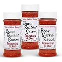 Bone Suckin' Original Seasoning & Rub, Gluten-Free, Non-GMO, Kosher, No Msg, Great on Ribs, Meat and Fish (5.8 Ounce, Pack of 3)