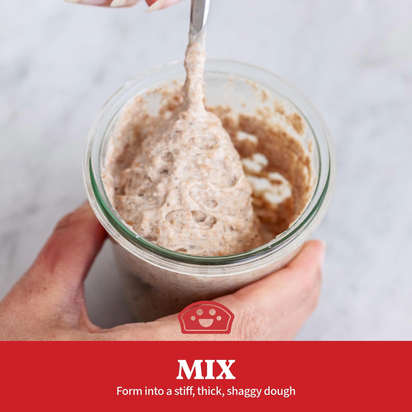 Bakers Club Rapid 24-Hour Sourdough Starter Culture - Makes 5 Batches - Mix, Ferment & Bake Next Day - Tangy Flavor without Weeks of Waiting - Best