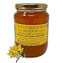 Altay Raw Meadow Honey - 100% Pure, Unfiltered, Unpasteurized, Ethically Sourced - Glass Jar, 454g / 16oz