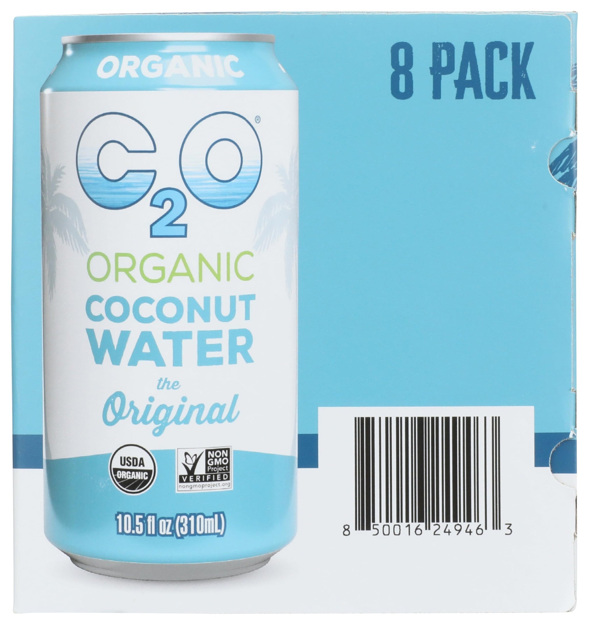 C2O Organic Coconut Water 8pk, 10.5 FZ