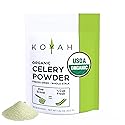 KOYAH - Organic USA Celery Powder (1 Scoop = 1/4 Cup Fresh): 36 Servings, Freeze-dried, Whole-Stalk Powder