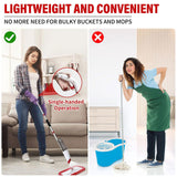 Spray Mops for Floor Cleaning, Microfiber Spray Cleaning Mop Kit with 3 Reusable Washable Pads 700ML Refillable Bottle and Scrubber Flat Mop with 360