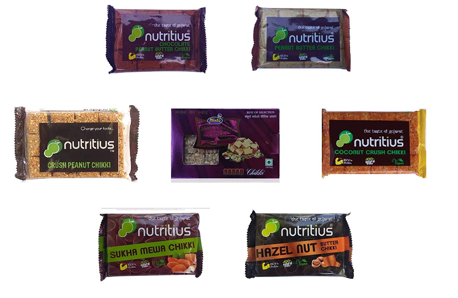 Nutritius Chikki Set Family Pack, Pack of 7