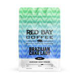 Red Bay Coffee Brazilian Cake Lady - Medium Roast Coffee Beans - Whole Bean Coffee - 10oz Resealable Pouch of Whole Bean Coffee