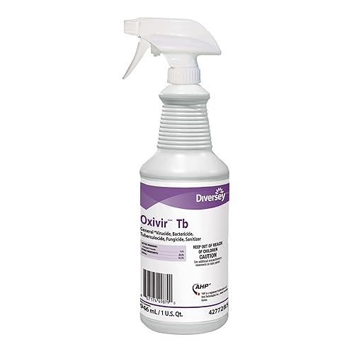 Diversey Oxivir TB One-Step Disinfectant Cleaner, 32oz Bottle, 12/Carton