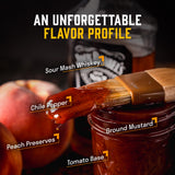 Hey Grill Hey | BBQ Sauce | Sweet and Savory, Chicken Sauce | BBQ Glaze | Salmon, Ribs | Grilling Essentials | Whiskey Peach