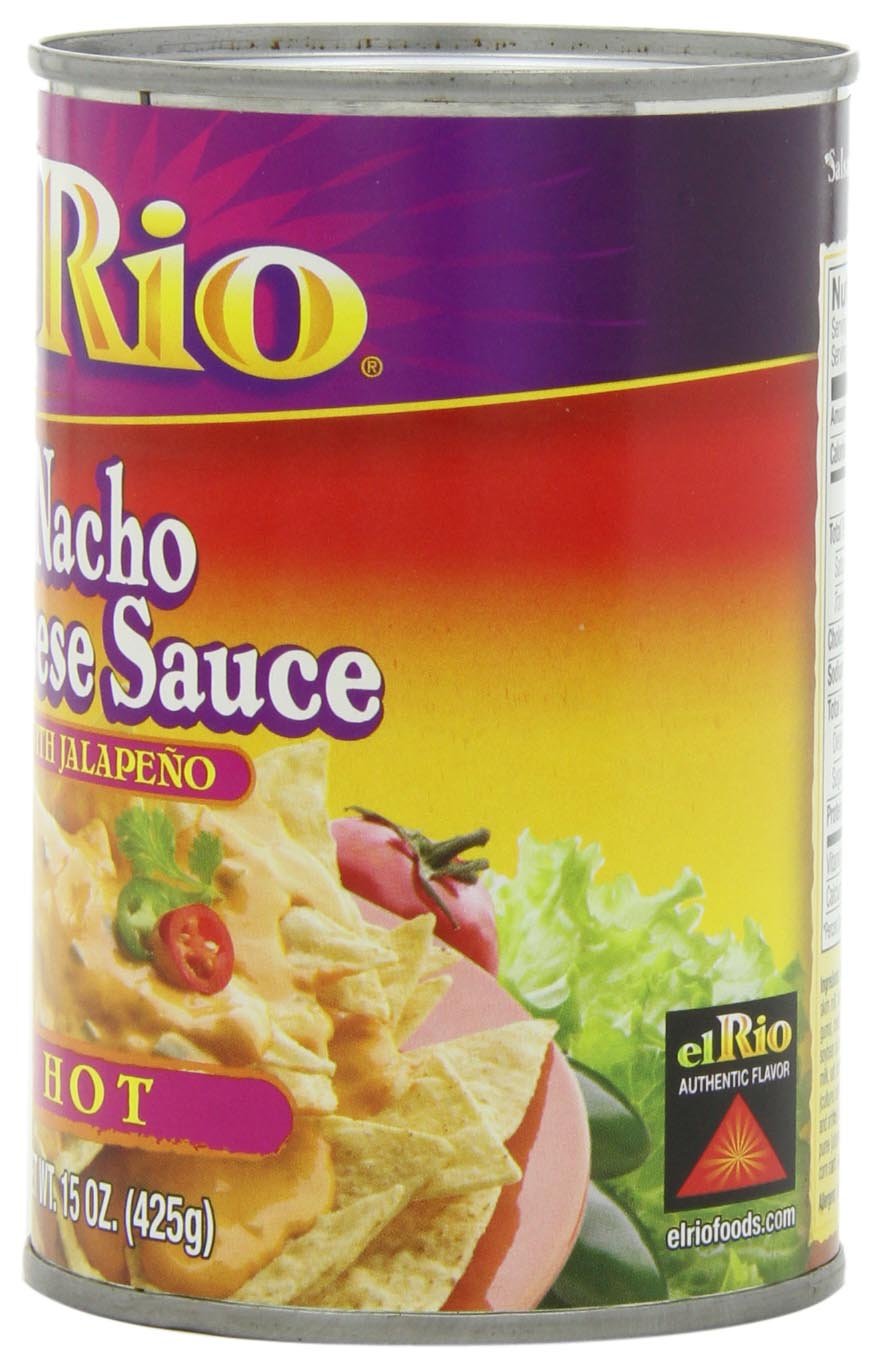 El Rio Hot Nacho Cheese Sauce, 15-Ounce Can (Pack of 12)