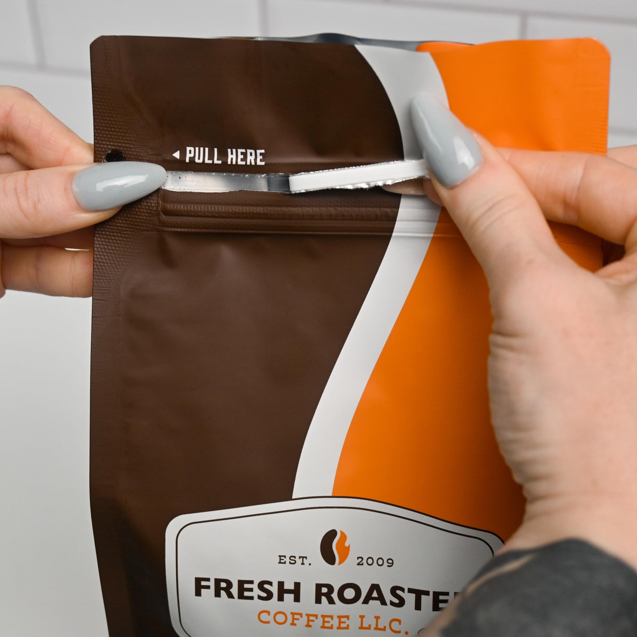 Fresh Roasted Coffee, 100% Colombian Water-Processed Half-Caf Whole Bean Coffee, Medium Roast, Kosher, 2 lb (32 oz)