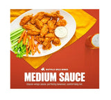 Buffalo Wild Medium Sauce, Classic Wing Marinade, Comfortably Hot, Elevate your Game and Stay Stocked Up and Buffalo Sauce, Use on Variety of Foods