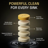 Garbage Disposal Cleaner and Deodorizer | 24 Pack | Kitchen Sink Cleaner Tablets | Eliminates Odor | Fights Grease & Buildup | Foaming Scrub Action |