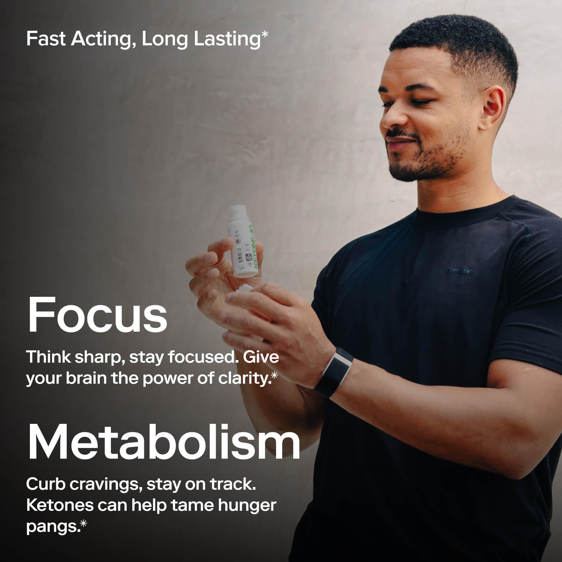 Ketone-IQ Ketone Energy Shots - 100mg Green Tea Caffeine, 5g Exogenous Ketones, and B Vitamins - 24 On The Go Caffeine Shots - Fast Acting Energy