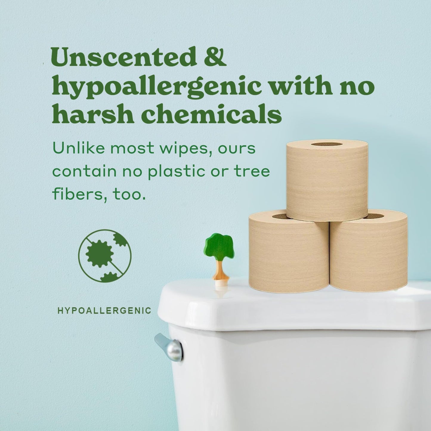 Caboo Tree Free Unbleached Toilet Paper | Plastic Free Packaging, Septic Safe, Eco Friendly, Chemical Free, Non Toxic | 2 Ply Toilet Tissue, Pack