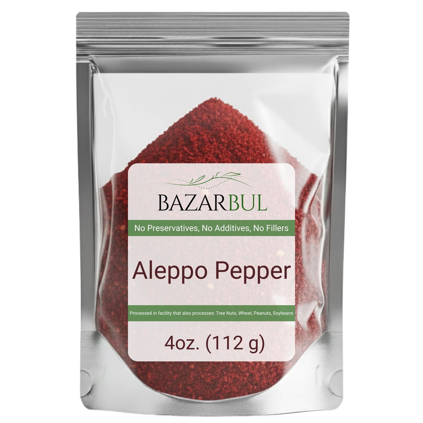 BAZARBUL Premium Crushed Aleppo Pepper Flakes, Turkish Pul Biber, Organic Halaby Chili Powder, Mild & Fruity Mediterranean Spice, 4 Ounces